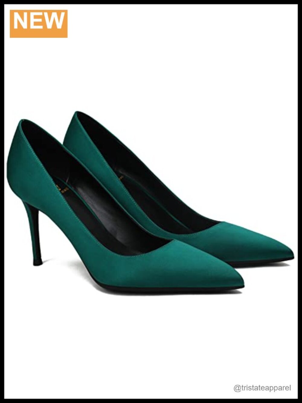 Satin Pointed Toe Kitten Heel Stiletto Pumps Dress Shoes